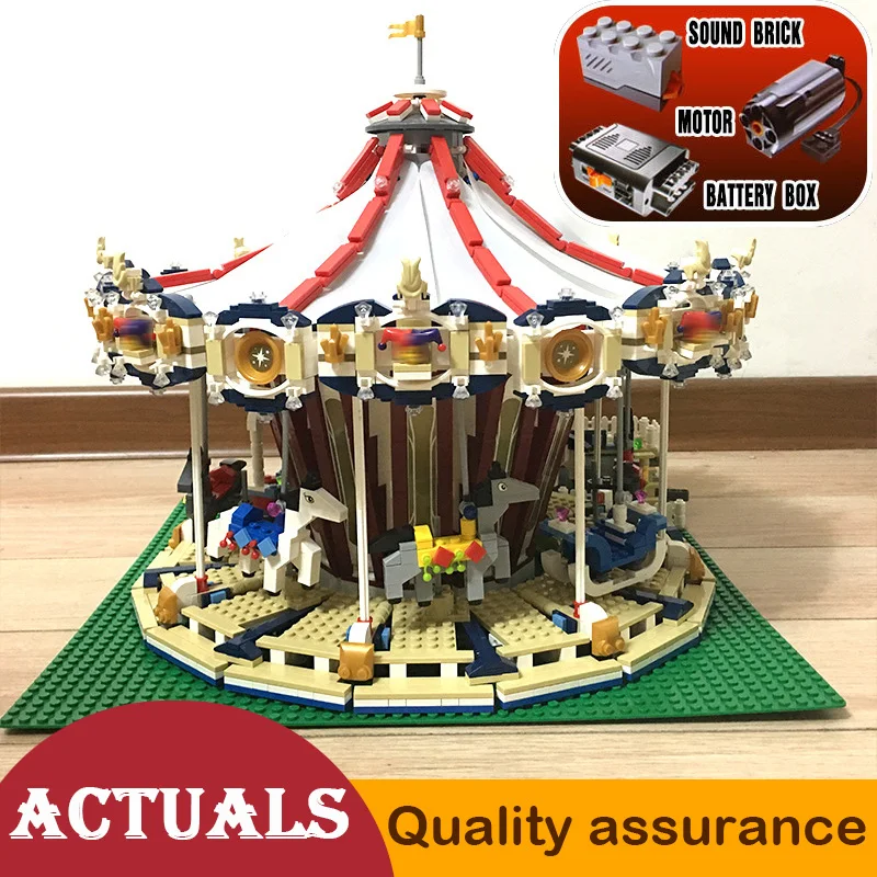15013 Grand Carousel Building Blocks Model Toys for Children Creator Expert 10196 Set Have Power Functions
15013 Grand Carousel Building Blocks Model Toys for Children Creator Expert 10196 Set Have Power Functions