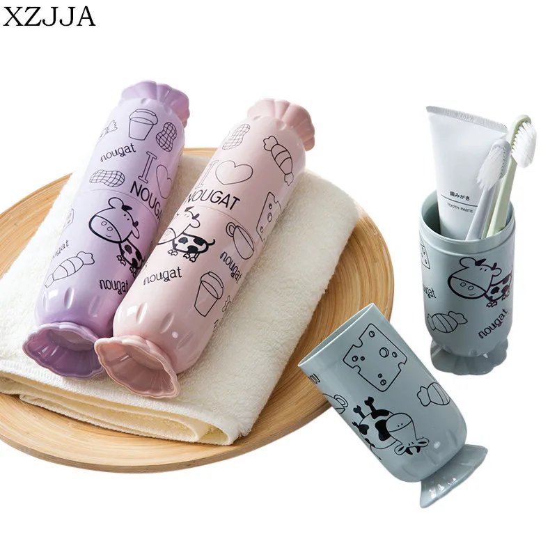 XZJJA Candy Shape Toothbrush Toothpaste Storage Boxes Travel Portable Toiletries Organizer Cartridge Cartoon Wash Gargle Cups
XZJJA Candy Shape Toothbrush Toothpaste Storage Boxes Travel Portable Toiletries Organizer Cartridge Cartoon Wash Gargle Cups