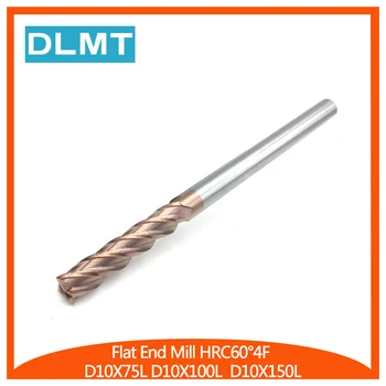 10mm HRC60 4F D10X75L 100L 150L 1PCS Solid Carbide Straight Shank Spiral Flat Endmills CNC Lathe Metalworking Cutting Tools
10mm HRC60 4F D10X75L 100L 150L 1PCS Solid Carbide Straight Shank Spiral Flat Endmills CNC Lathe Metalworking Cutting Tools