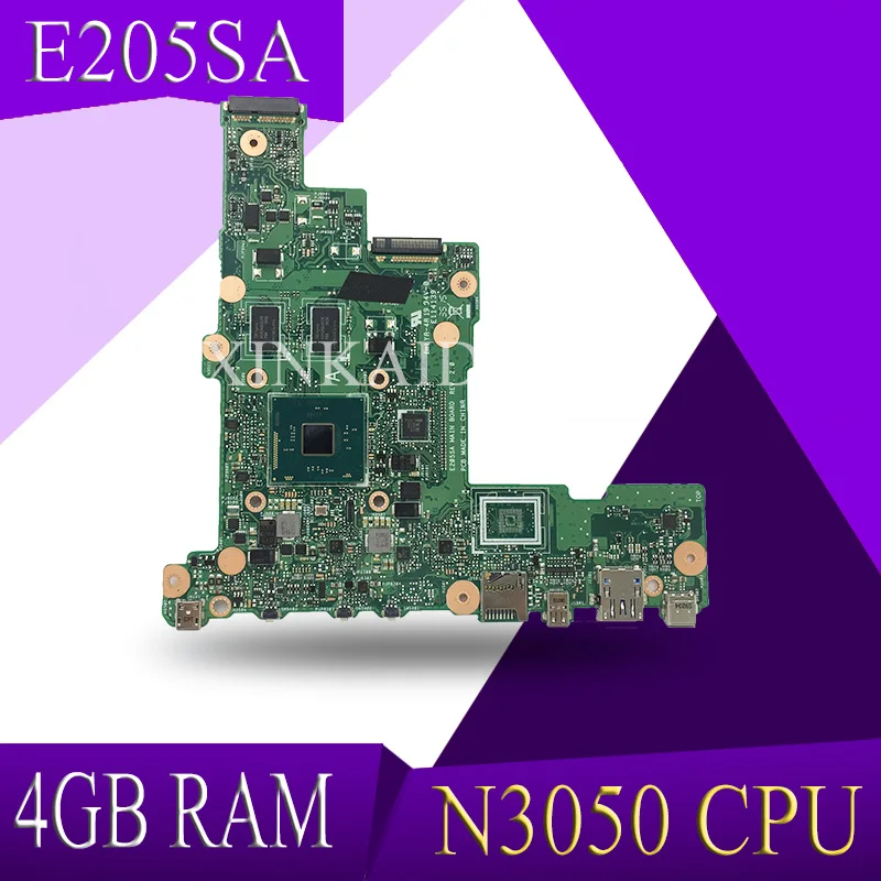 XinKaidi E205SA Laptop motherboard for ASUS E205S E205SA Test mainboard N3050 CPU 4GB RAM 32GB
XinKaidi E205SA Laptop motherboard for ASUS E205S E205SA Test mainboard N3050 CPU 4GB RAM 32GB