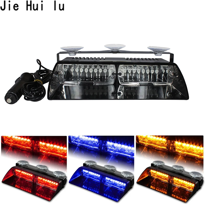 1X 48W Windshield S2 Viper Car Flash Signal Emergency Fireman Police Beacon Warning Light Red Blue Amber 16 Led Strobe Light bar
1X 48W Windshield S2 Viper Car Flash Signal Emergency Fireman Police Beacon Warning Light Red Blue Amber 16 Led Strobe Light bar