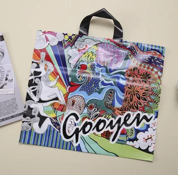50 PCS Individuality Multi-color Plastic Gift Packaging Bag with Handle, Thick Clothes Gift Bag for Clothes Shoes Shop
50 PCS Individuality Multi-color Plastic Gift Packaging Bag with Handle, Thick Clothes Gift Bag for Clothes Shoes Shop