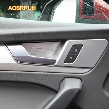 AOSRRUN Carbon fiber grain door inside handle decorative frame inside door bowl sequins For Audi Q5 Q5L 2018 Car accessories
AOSRRUN Carbon fiber grain door inside handle decorative frame inside door bowl sequins For Audi Q5 Q5L 2018 Car accessories