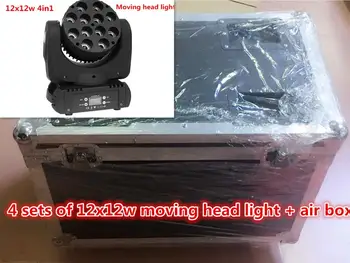Flight Case + 4pcs / Fast delivery high brightness 12x12W RGBW moving beam stage light / 12W 4in1 LED moving head light DMX512 control DJ disco special dyeing light
Flight Case + 4pcs / Fast delivery high brightness 12x12W RGBW moving beam stage light / 12W 4in1 LED moving head light DMX512 control DJ disco special dyeing light