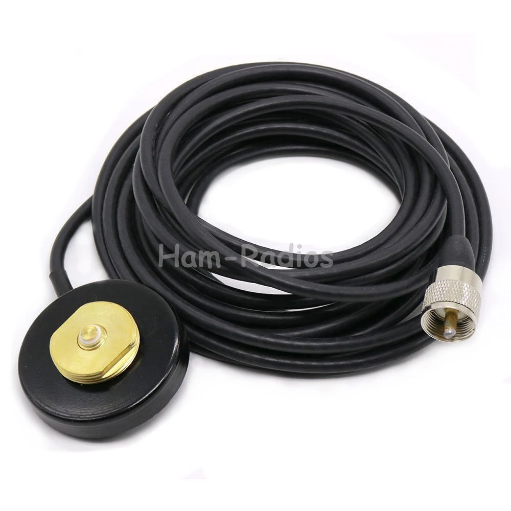 NMO Mount Magnetic base 16 foot Antenna Cable Roof or Trunk for Mobile Radios PL259 Connector for Yaesu Kenwood HYT Vertex Icom
NMO Mount Magnetic base 16 foot Antenna Cable Roof or Trunk for Mobile Radios PL259 Connector for Yaesu Kenwood HYT Vertex Icom