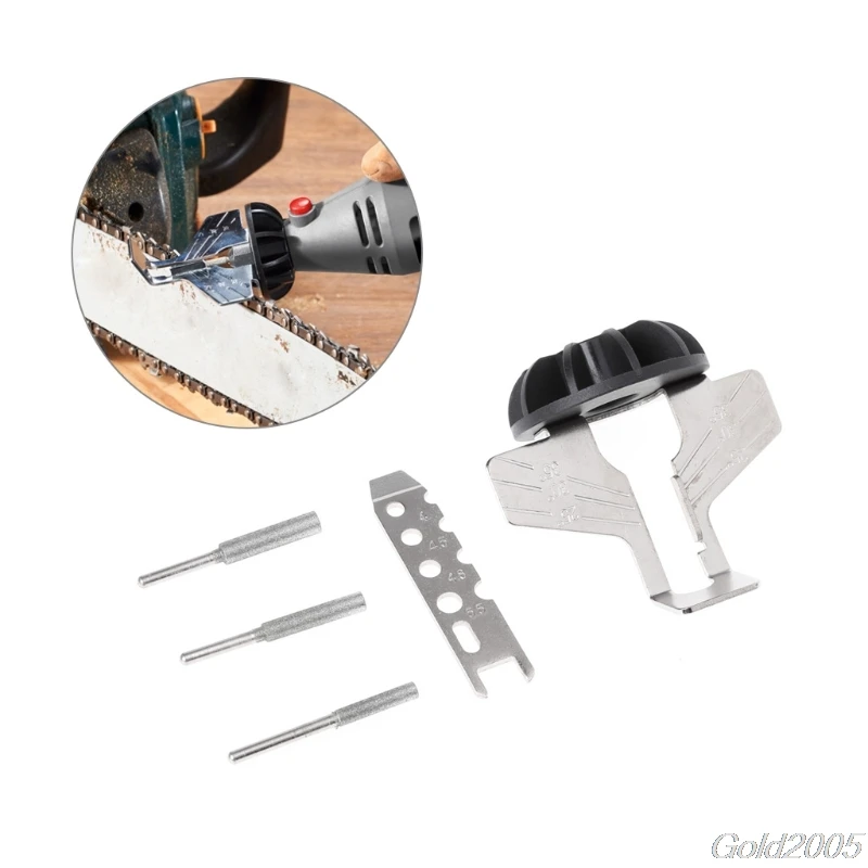 Chain Saw Sharpening Attachment Rotary Power Drill Hand Sharpener Adapter Tool G25 Drop Ship
