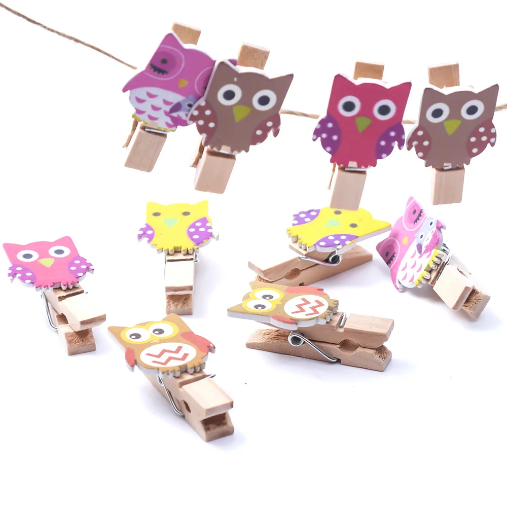10PCS/Bag Kawaii Owl Wooden Mini Clip With Hemp Rope for Photo Cartoon Paper DIY School Office Binding Supplies
10PCS/Bag Kawaii Owl Wooden Mini Clip With Hemp Rope for Photo Cartoon Paper DIY School Office Binding Supplies