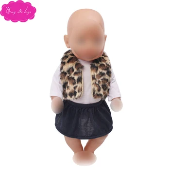 43 cm baby dolls Clothes leopard print fur vest + T-shirt skirt Dress accessories fit American 18 inch Girl doll f711
43 cm baby dolls Clothes leopard print fur vest + T-shirt skirt Dress accessories fit American 18 inch Girl doll f711