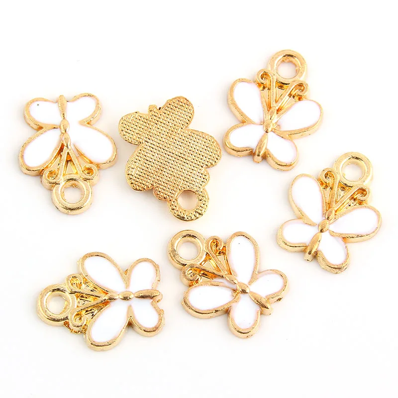 10pcs Alloy Metal Butterfly Charm Pendants White Enamel beads Jewelry Finding Christmas 12x14mm
10pcs Alloy Metal Butterfly Charm Pendants White Enamel beads Jewelry Finding Christmas 12x14mm