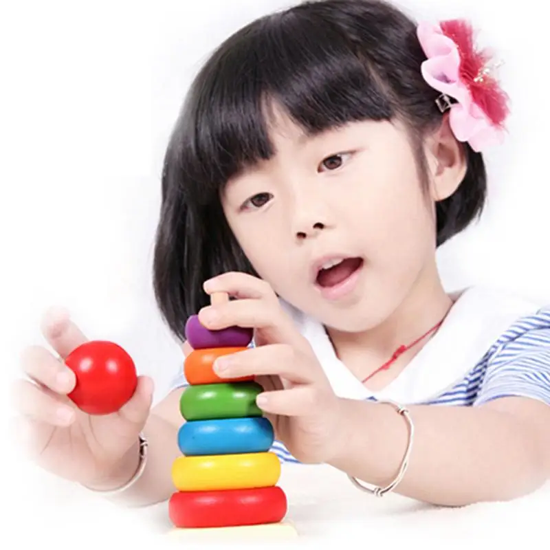 15cm Colorful Wooden Stackle Toy Rainbow Tower Matching Stacking Toy Educational Toys Stack Up Blocks Educational Kids duplo
15cm Colorful Wooden Stackle Toy Rainbow Tower Matching Stacking Toy Educational Toys Stack Up Blocks Educational Kids duplo