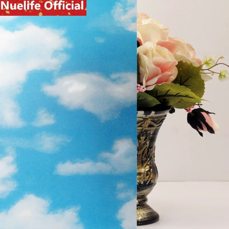 width60/90x100cm Blue sky white clouds pattern frosted glass film kids room kindergarten bathroom office living room window film
width60/90x100cm Blue sky white clouds pattern frosted glass film kids room kindergarten bathroom office living room window film
