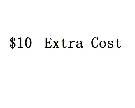 $10 дополнительная стоимость |