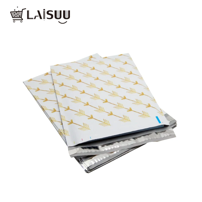 50pcs 10*13 inch / 26*33 cm custom gold arrow pattern exquisite postal bag packaging mailing gift bag
50pcs 10*13 inch / 26*33 cm custom gold arrow pattern exquisite postal bag packaging mailing gift bag