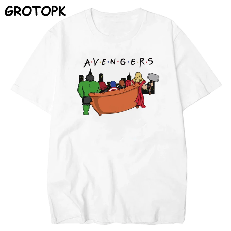 Avengers Endgame Spoof Men T-shirt Short Sleeve Cotton Friends Letter T Shirt for Men Harajuku Tops iron man Man's tshirt
Avengers Endgame Spoof Men T-shirt Short Sleeve Cotton Friends Letter T Shirt for Men Harajuku Tops iron man Man's tshirt