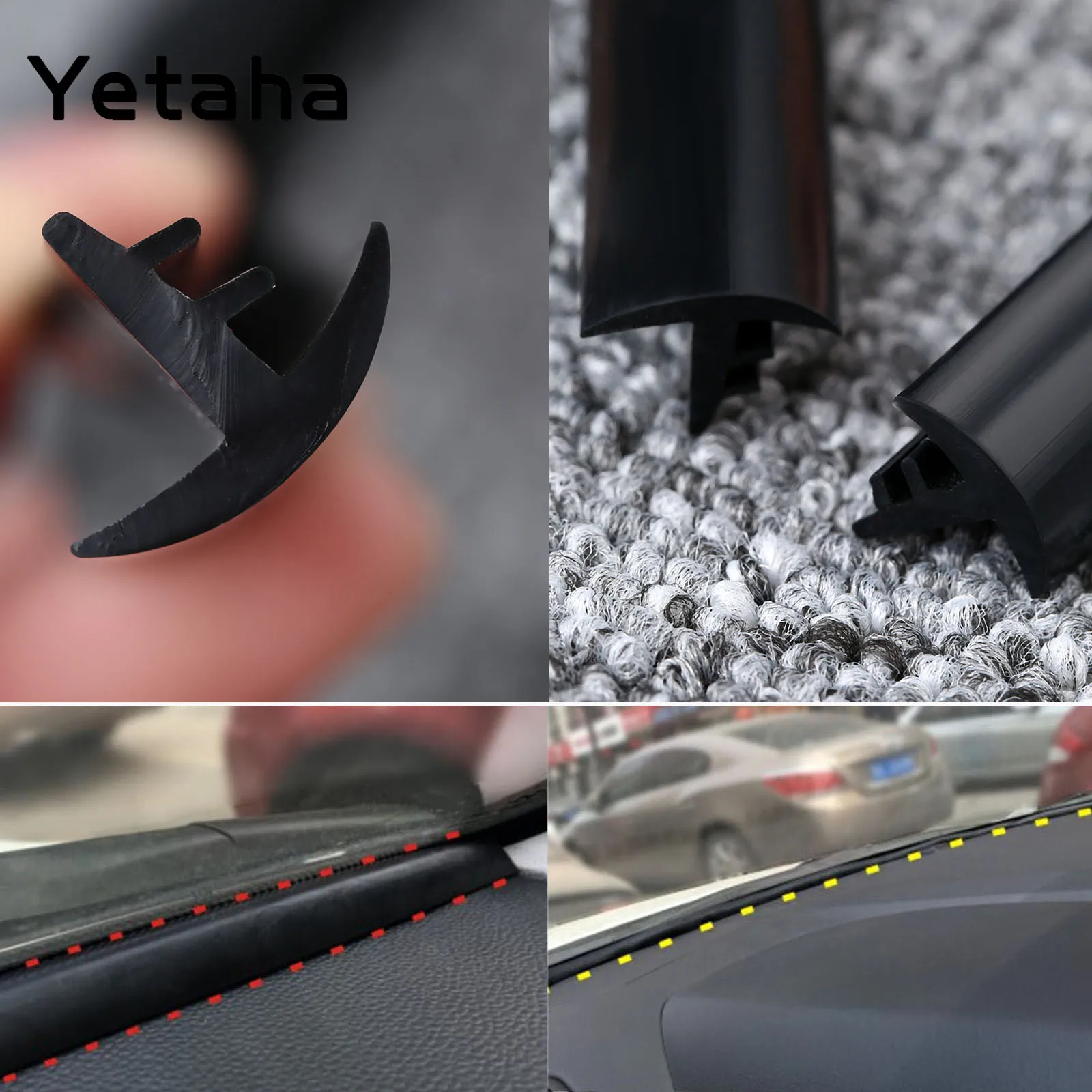Yetaha 1.6M Noise Insulation Soundproof Dust Proof Sealing Strip Silicone Rubber Weatherstrip For Auto Car Dashboard Windshield
Yetaha 1.6M Noise Insulation Soundproof Dust Proof Sealing Strip Silicone Rubber Weatherstrip For Auto Car Dashboard Windshield