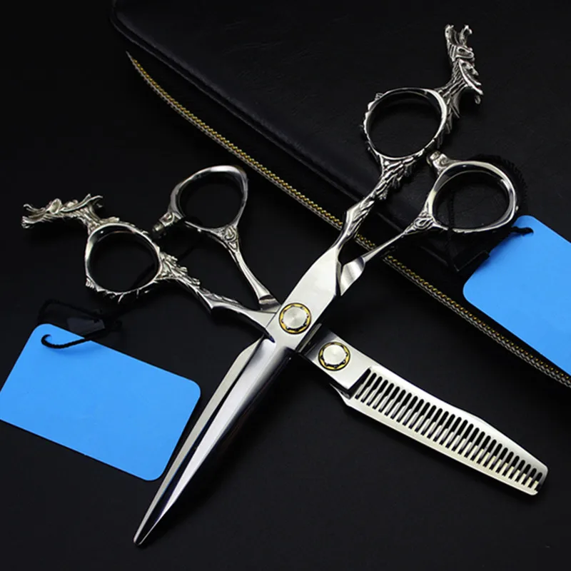 professional japan 440c 9cr13 6 inch dragon hair scissors cutting barber makas haircut thinning shears hairdressing scissors set
professional japan 440c 9cr13 6 inch dragon hair scissors cutting barber makas haircut thinning shears hairdressing scissors set
