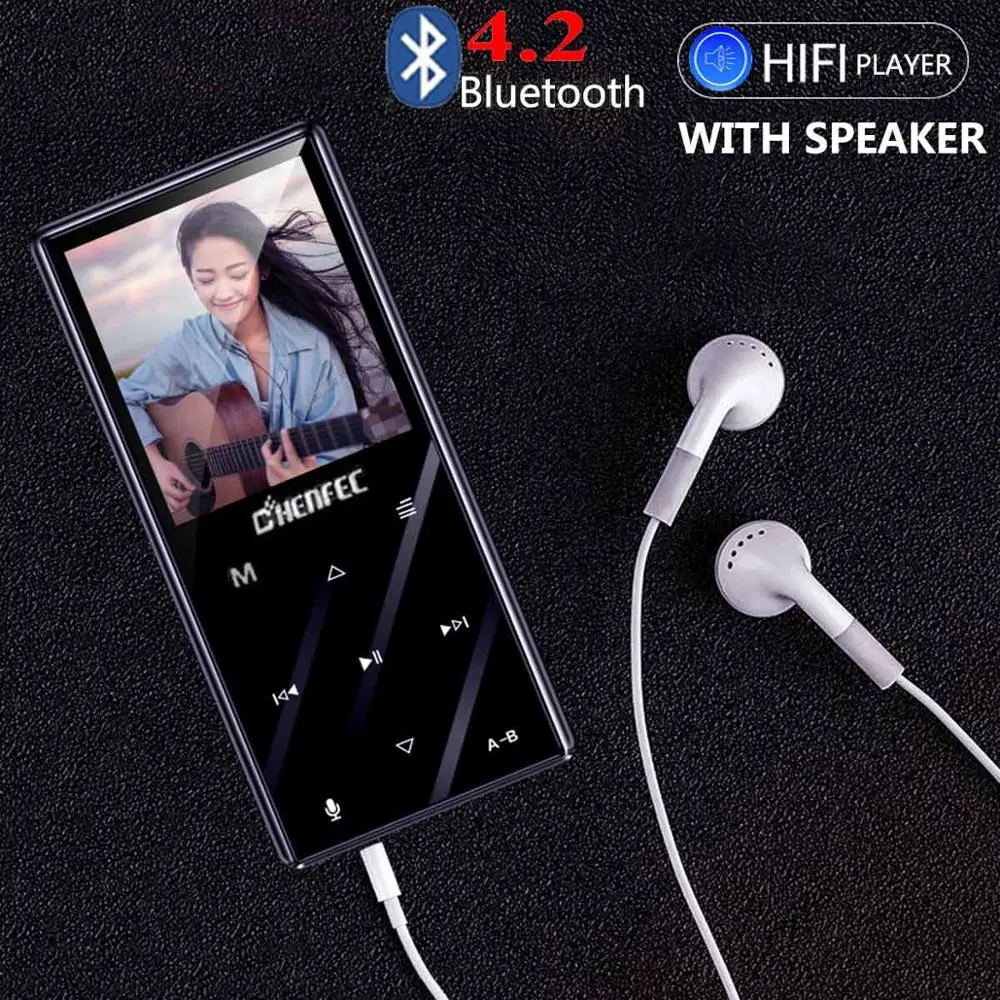 MP3-плеер Bluetooth 4 2 Спортивная металлическая сенсорная кнопка HiFi музыкальный плеер