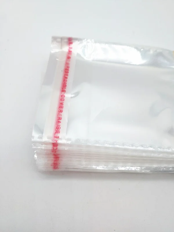 Прозрачные полиэтиленовые пакеты 6 Х9 см 100 шт.|jewellery bags|bag jewelleryplastic bag adhesive seal |