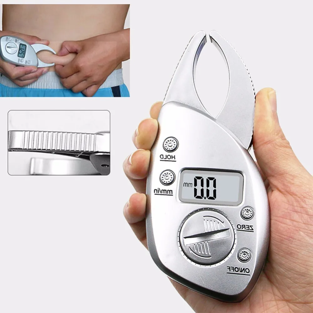 

Personal Body Fat Loss Tester Calculator Caliper Fitness Clip Fat Measurement Tool Slim Chart Skinfold Test Instrumen