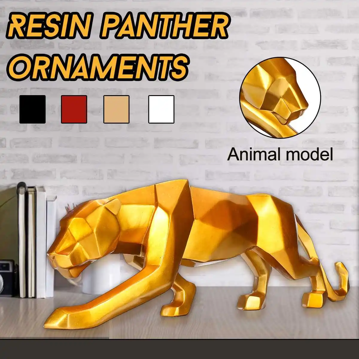 Large Modern Abstract Black Panther Resin Sculpture Geometric Resin Leopard Statue Crafts Wildlife Art Decor Gift
Large Modern Abstract Black Panther Resin Sculpture Geometric Resin Leopard Statue Crafts Wildlife Art Decor Gift