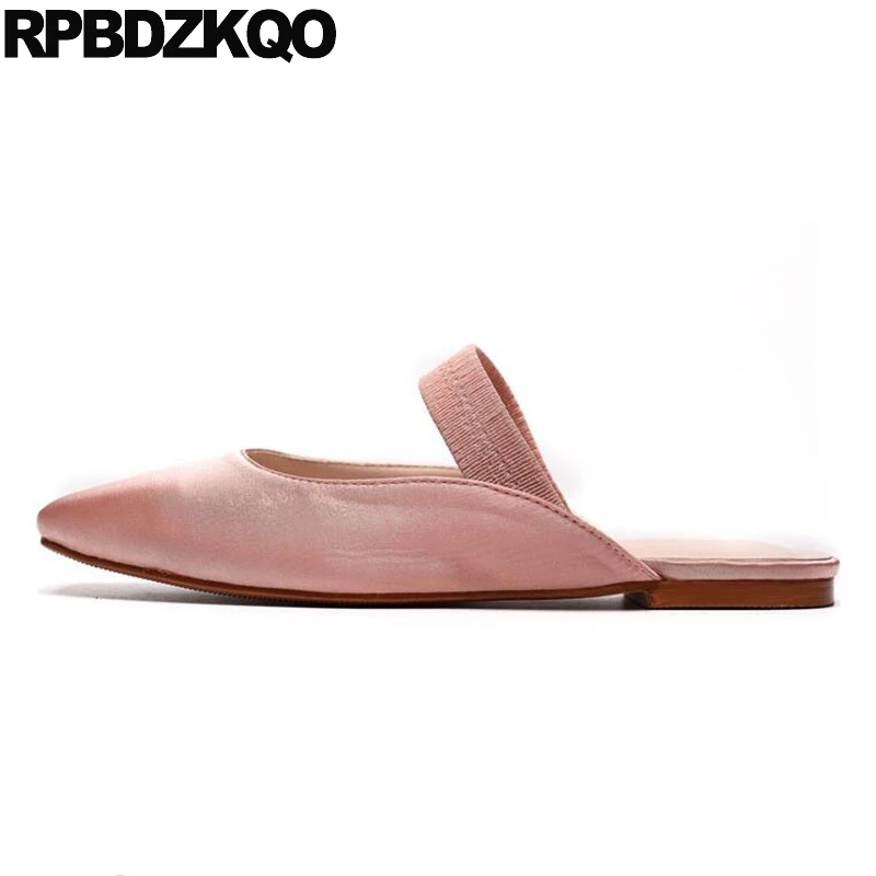 Ankle Strap Slippers Summer Mules Lace Up Slingback Pink Plaid Flats Square Toe Sandals Designer Shoes Women Luxury 2018 Satin 
Ankle Strap Slippers Summer Mules Lace Up Slingback Pink Plaid Flats Square Toe Sandals Designer Shoes Women Luxury 2018 Satin