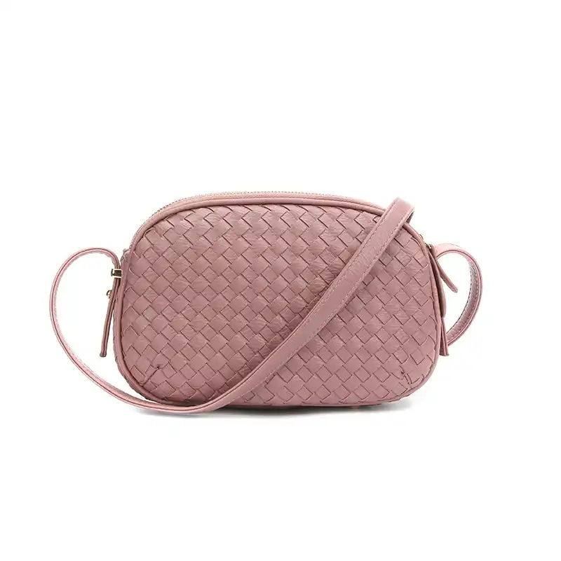 woven leather crossbody bag