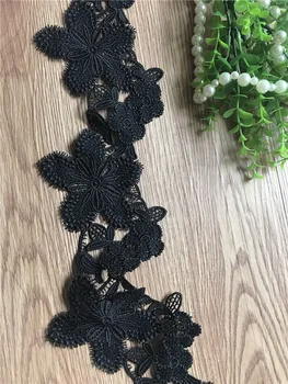 Black Venise High Quality Fabric Lace Trim For Classic Wedding DIY Micro Fiber Sewing Craft Fabric Edging Trimmings Dress 10YARD 
Black Venise High Quality Fabric Lace Trim For Classic Wedding DIY Micro Fiber Sewing Craft Fabric Edging Trimmings Dress 10YARD