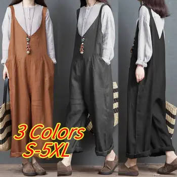 Vintage Solid Jumpsuits ZANZEA Summer V Neck Playsuits 2020 Women Casual Party Long Loose Ovaralls Wide Leg Female Rompers Femme
Vintage Solid Jumpsuits ZANZEA Summer V Neck Playsuits 2020 Women Casual Party Long Loose Ovaralls Wide Leg Female Rompers Femme
