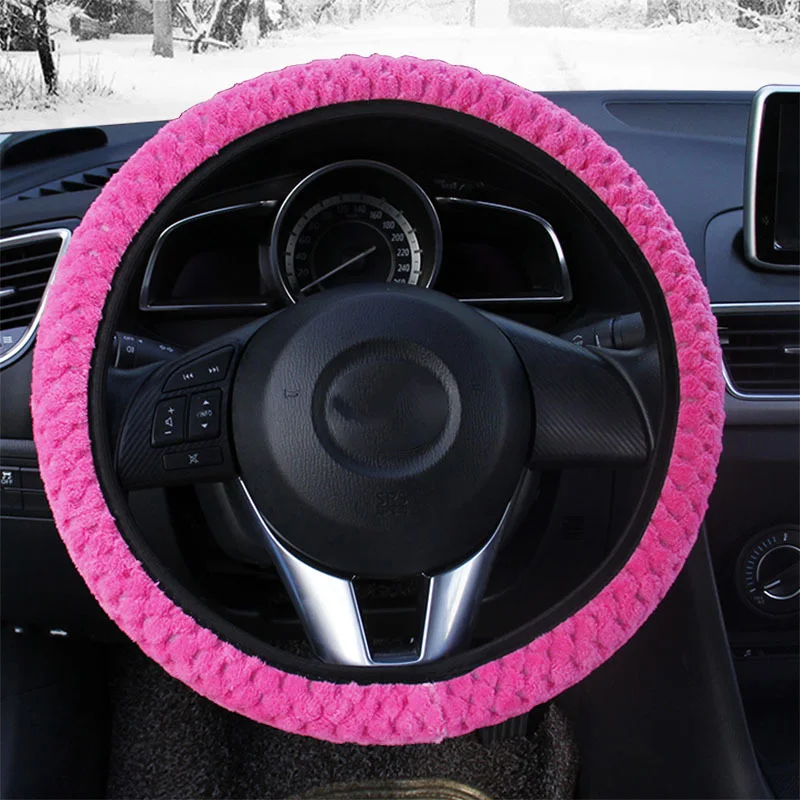 TOSPRA Universal Soft Warm Plush Covers Anti-Slip Car Decoration Winter Steering-wheel Of Auto Steering Wheel Cover Car-styling
TOSPRA Universal Soft Warm Plush Covers Anti-Slip Car Decoration Winter Steering-wheel Of Auto Steering Wheel Cover Car-styling