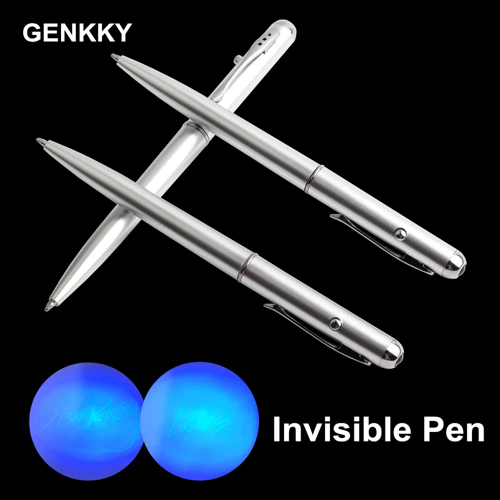 GENKKY Creative Magic LED UV Light Ballpoint Pen with Invisible Ink Secret Pen Novelty Item For Gifts School Office Supplies
GENKKY Creative Magic LED UV Light Ballpoint Pen with Invisible Ink Secret Pen Novelty Item For Gifts School Office Supplies