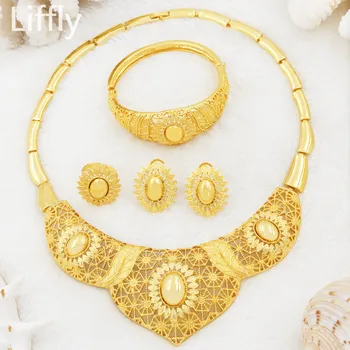 Liffly Italian Fashion Women Creative Design Necklace Ring Earrings Charm Bridal Wedding Accessories Jewelry Sets
Liffly Italian Fashion Women Creative Design Necklace Ring Earrings Charm Bridal Wedding Accessories Jewelry Sets