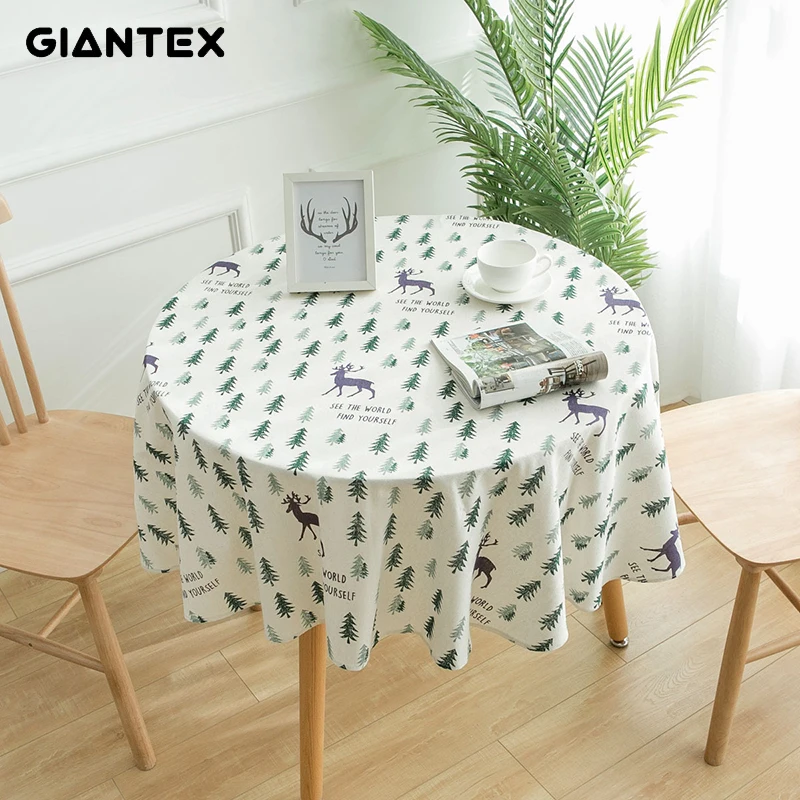 GIANTEX Decorative Table Cloth Cotton Linen Tablecloth Round Tablecloths Dining Table Cover Obrus Tafelkleed mantel mesa nappe
GIANTEX Decorative Table Cloth Cotton Linen Tablecloth Round Tablecloths Dining Table Cover Obrus Tafelkleed mantel mesa nappe
