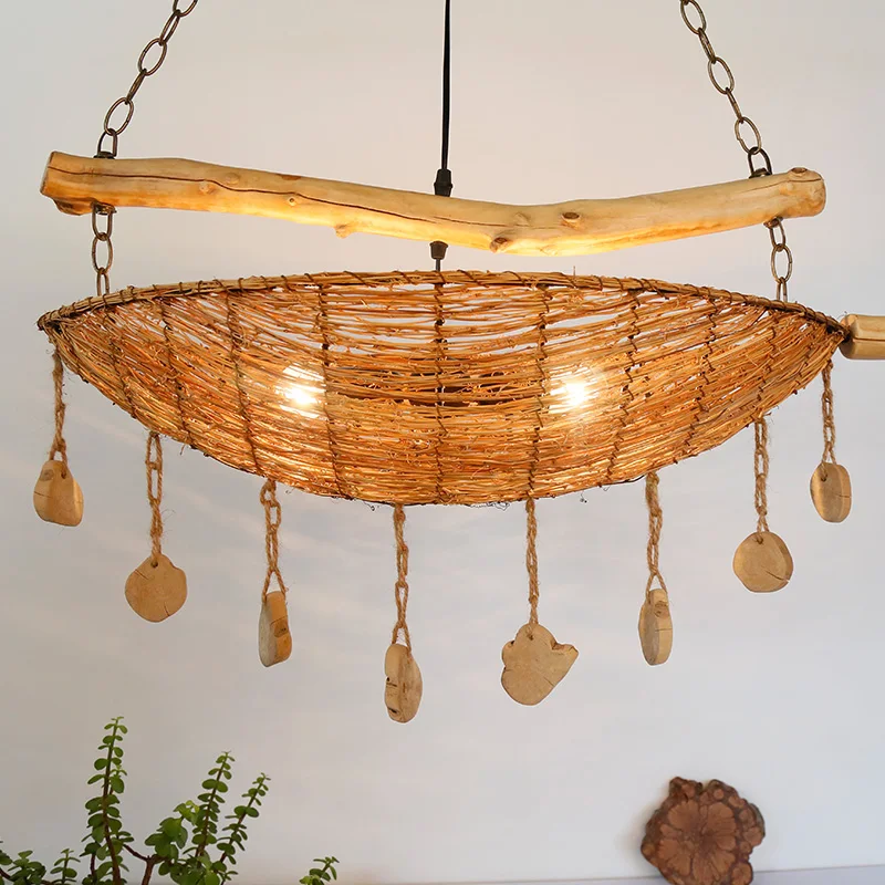 Luo Dankai antique rattan rattan creative pendant light southeast theme restaurant living room decorative wood lamp ya72827
Luo Dankai antique rattan rattan creative pendant light southeast theme restaurant living room decorative wood lamp ya72827