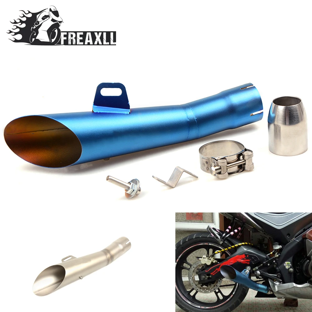 35MM-51MM Universal Motorcycle Exhaust Pipe Escape Scooter Muffler With DB Killer For Honda CB 1000 R CBR 600 RR C-ABS 600 RR 
35MM-51MM Universal Motorcycle Exhaust Pipe Escape Scooter Muffler With DB Killer For Honda CB 1000 R CBR 600 RR C-ABS 600 RR
