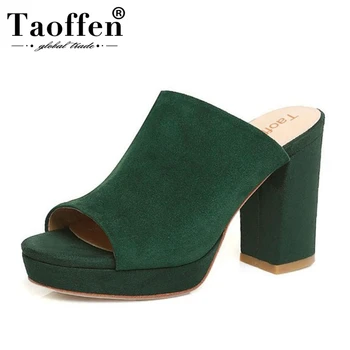 TAOFFEN 4 Colors Sexy Women Real Genuine Leather High Heel Sandals Women Platform Peep Toe Thick Heel Slippers Summer Shoes
TAOFFEN 4 Colors Sexy Women Real Genuine Leather High Heel Sandals Women Platform Peep Toe Thick Heel Slippers Summer Shoes