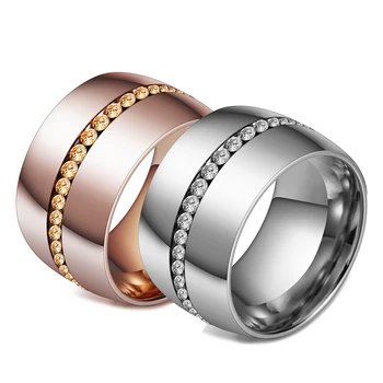 Classic Rose Gold-Color Crystal Wedding Ring Stainless steel Jewelry Ring For Women bijoux
Classic Rose Gold-Color Crystal Wedding Ring Stainless steel Jewelry Ring For Women bijoux