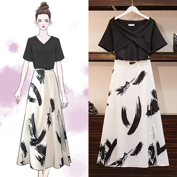 Brief Elegant Women Two Piece Outfits High Waist Pastel Plus Size 5xl Sets Of Clothes For Women Fashion Summer Style
Brief Elegant Women Two Piece Outfits High Waist Pastel Plus Size 5xl Sets Of Clothes For Women Fashion Summer Style