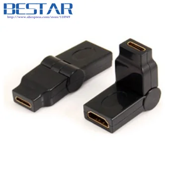 Mini HDMI C Type Female TO HDMI Female 180 90 Degree Rotating Swivel Right Angled Extension Adapter
Mini HDMI C Type Female TO HDMI Female 180 90 Degree Rotating Swivel Right Angled Extension Adapter