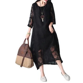 Plus Size Women Dress Summer Style Sexy Lace Patchwork Floral Fashion Vintage Female Casual Vestidos Dress Show Thin Large Dress
Plus Size Women Dress Summer Style Sexy Lace Patchwork Floral Fashion Vintage Female Casual Vestidos Dress Show Thin Large Dress