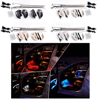 Car Interior Decorative Led Ambient Door Light Stripes 3 Colors Atmosphere Light With Two Foot lights For BMW 5 Series F10/F11
Car Interior Decorative Led Ambient Door Light Stripes 3 Colors Atmosphere Light With Two Foot lights For BMW 5 Series F10/F11