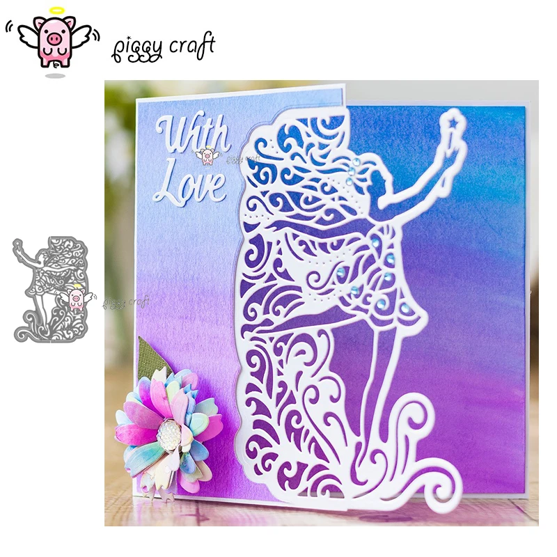 Piggy Craft metal cutting dies cut die mold Wishing blessing girl Scrapbook paper craft knife mould blade punch stencils dies
Piggy Craft metal cutting dies cut die mold Wishing blessing girl Scrapbook paper craft knife mould blade punch stencils dies