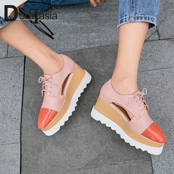 DORATASIA New Big Size 34-40 women's Genuine Leather shoelace Flat Platform Shoes Woman Casual Party Office Summer Sandals
DORATASIA New Big Size 34-40 women's Genuine Leather shoelace Flat Platform Shoes Woman Casual Party Office Summer Sandals