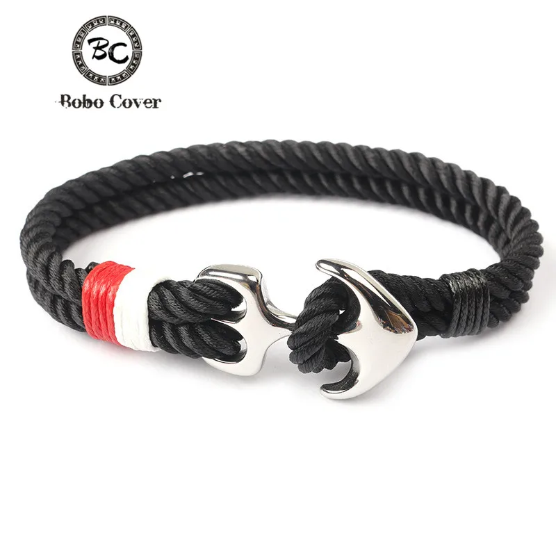 Bobo Cover Brand Navy Style Multilayer Rope Stainless Steel Anchor Bracelet for Women Handmade Bracelets & Bangles Men Jewelry
Bobo Cover Brand Navy Style Multilayer Rope Stainless Steel Anchor Bracelet for Women Handmade Bracelets & Bangles Men Jewelry