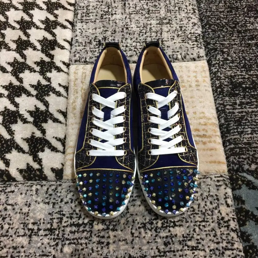 cl andgz Low Cut Blue Spiral Lace up Fashion High quality Red bottom For Man Sneakers Leather Loafers Footwear Spring Autumn
cl andgz Low Cut Blue Spiral Lace up Fashion High quality Red bottom For Man Sneakers Leather Loafers Footwear Spring Autumn