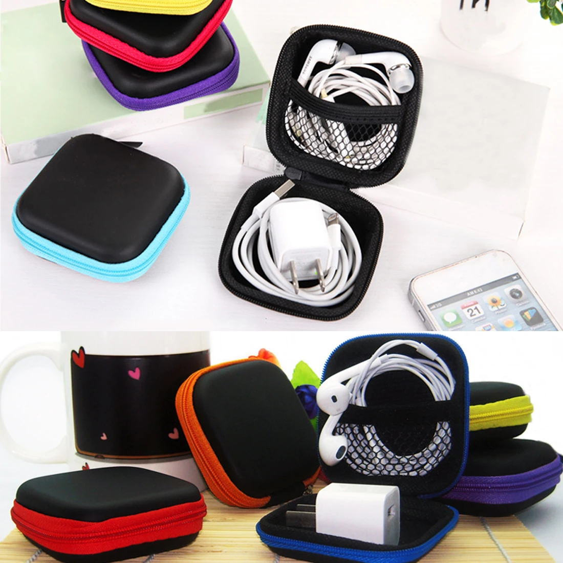 1pcs Portable Square Earphone Wire Organizer Box Data Line Cables Storage Box Case Container Coin Headphone Protective Box
1pcs Portable Square Earphone Wire Organizer Box Data Line Cables Storage Box Case Container Coin Headphone Protective Box