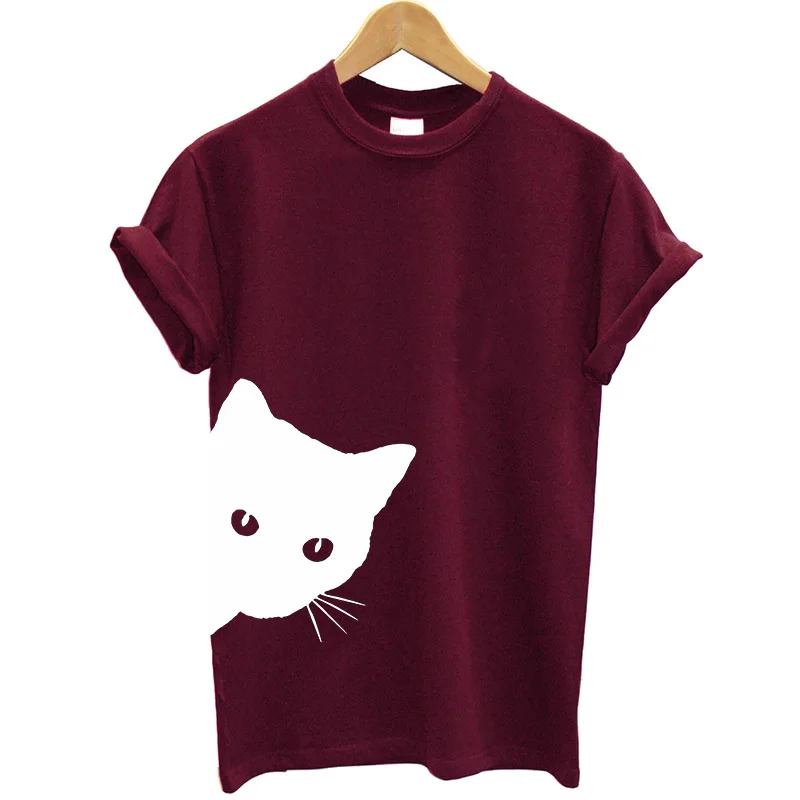 Cat Looking Out peeking Women tshirt Cotton Casual Funny t shirt Gift 90s Lady Yong Girl High quality 6 Color Drop Ship S-831
Cat Looking Out peeking Women tshirt Cotton Casual Funny t shirt Gift 90s Lady Yong Girl High quality 6 Color Drop Ship S-831