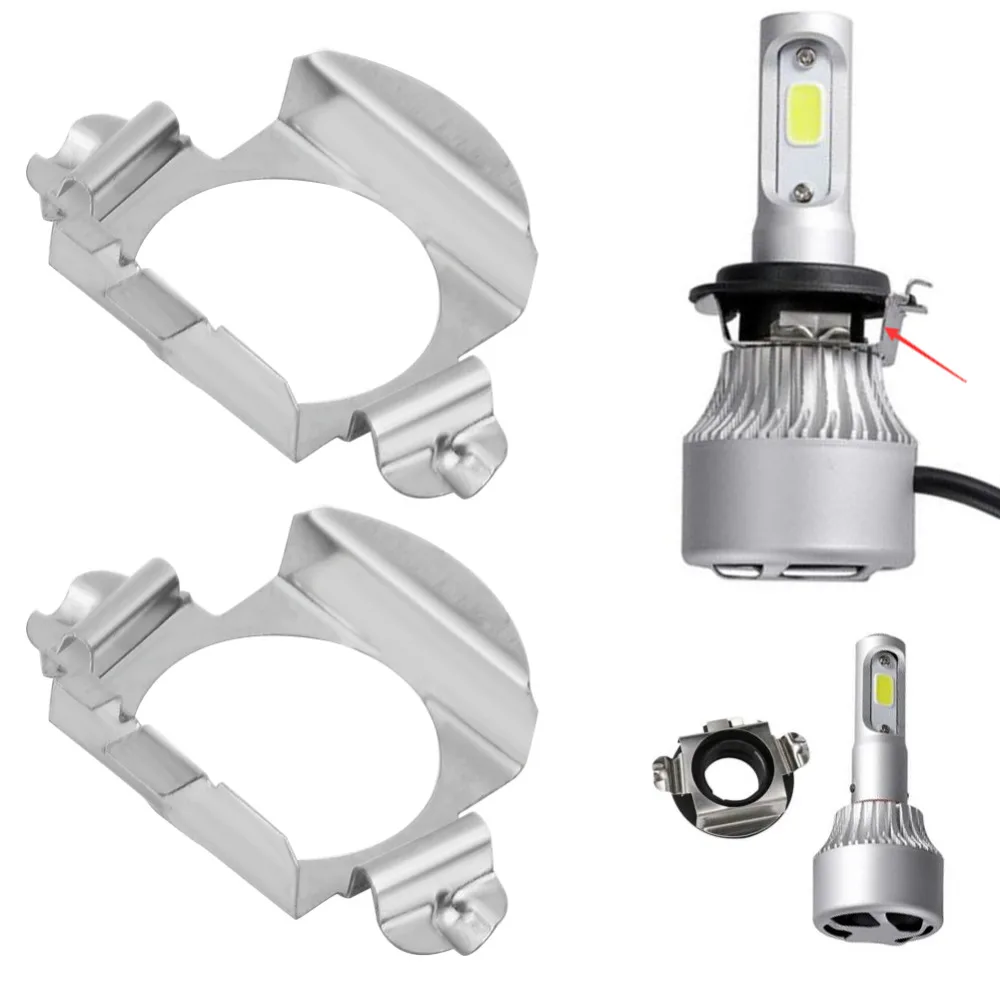 1Pair H7 LED Bulbs Base Holders Adapters Retainer Clips Kit for Mercedes - Benz B - Class / C - Class / ML Class /Ford Silver
1Pair H7 LED Bulbs Base Holders Adapters Retainer Clips Kit for Mercedes - Benz B - Class / C - Class / ML Class /Ford Silver