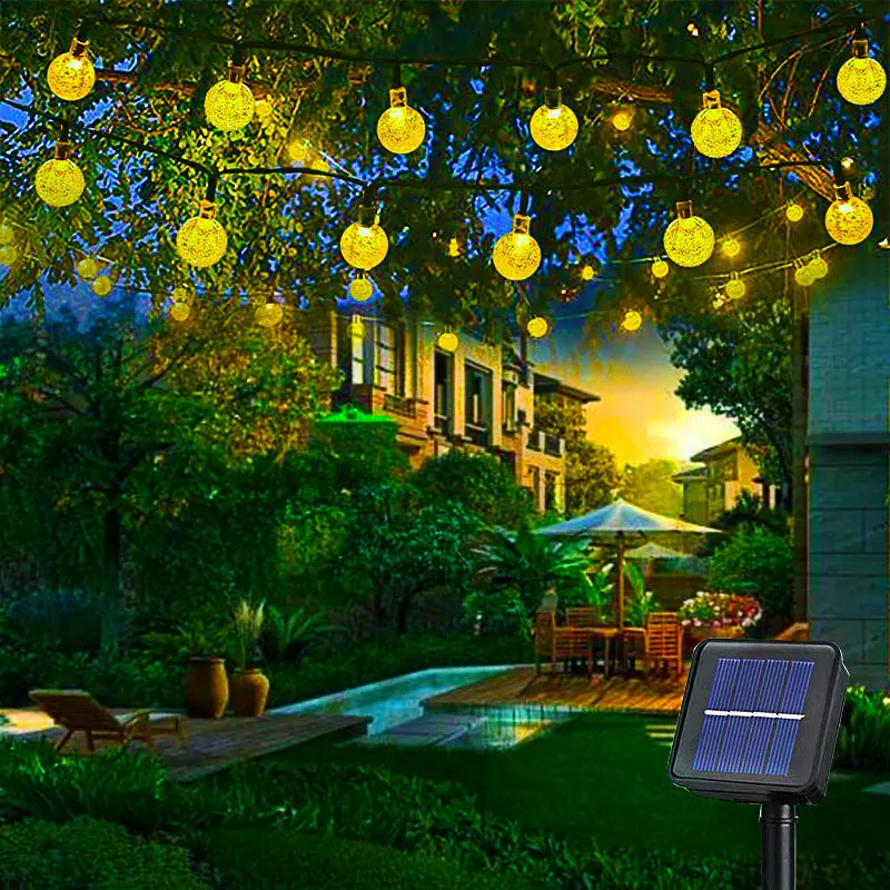 Solar Light Lamp Outdoor Waterproof Solar LED Garland Globe Ball Fairy String Light Party Holiday Wedding Xmas Garden Decoration
Solar Light Lamp Outdoor Waterproof Solar LED Garland Globe Ball Fairy String Light Party Holiday Wedding Xmas Garden Decoration