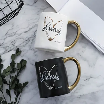 Gold Love Ceramic Coffee Mug Porcelain Juice Drinking Water Coffee Milk Tea Cup Gift for Friend Couple
Gold Love Ceramic Coffee Mug Porcelain Juice Drinking Water Coffee Milk Tea Cup Gift for Friend Couple