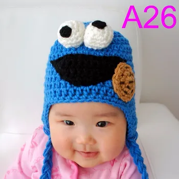 free shipping, 30pcs/lot Cute Handmade crochet Baby boys girls Cartoon Sesame street hat new SKY BLUE with white Photo props
free shipping, 30pcs/lot Cute Handmade crochet Baby boys girls Cartoon Sesame street hat new SKY BLUE with white Photo props